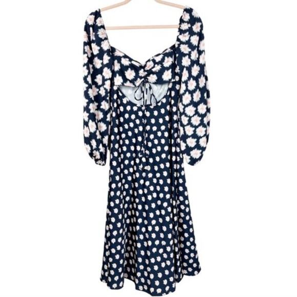 SACHIN + BABI Dress Size 4 Evening Gown NEW Melody Dress Ikat Blue Pink Midi - Picture 5 of 10